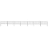 Vidaxl Garden Fence con Spears Top 11,9x0,8 m in acciaio nero