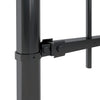 Vidaxl Garden Fence con lance Top 6.8x1 m in acciaio nero