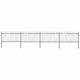 Vidaxl Garden Fence con top rotondo 6,8x1 m in acciaio nero
