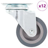 Vidaxl 12 st zwenkwielen 50 mm