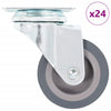 Vidaxl 24 st zwenkwielen 50 mm
