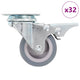 Vidaxxl 32 pcs swivel wheels 50 mm
