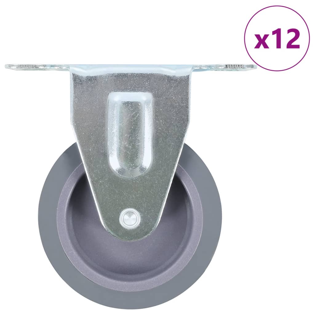 Vidaxl 12 ruedas ST FIX 75 mm