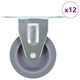 Vidaxl 12 ruedas ST FIX 75 mm