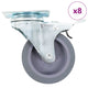 VidaXL 8 ruedas giratorias 75 mm