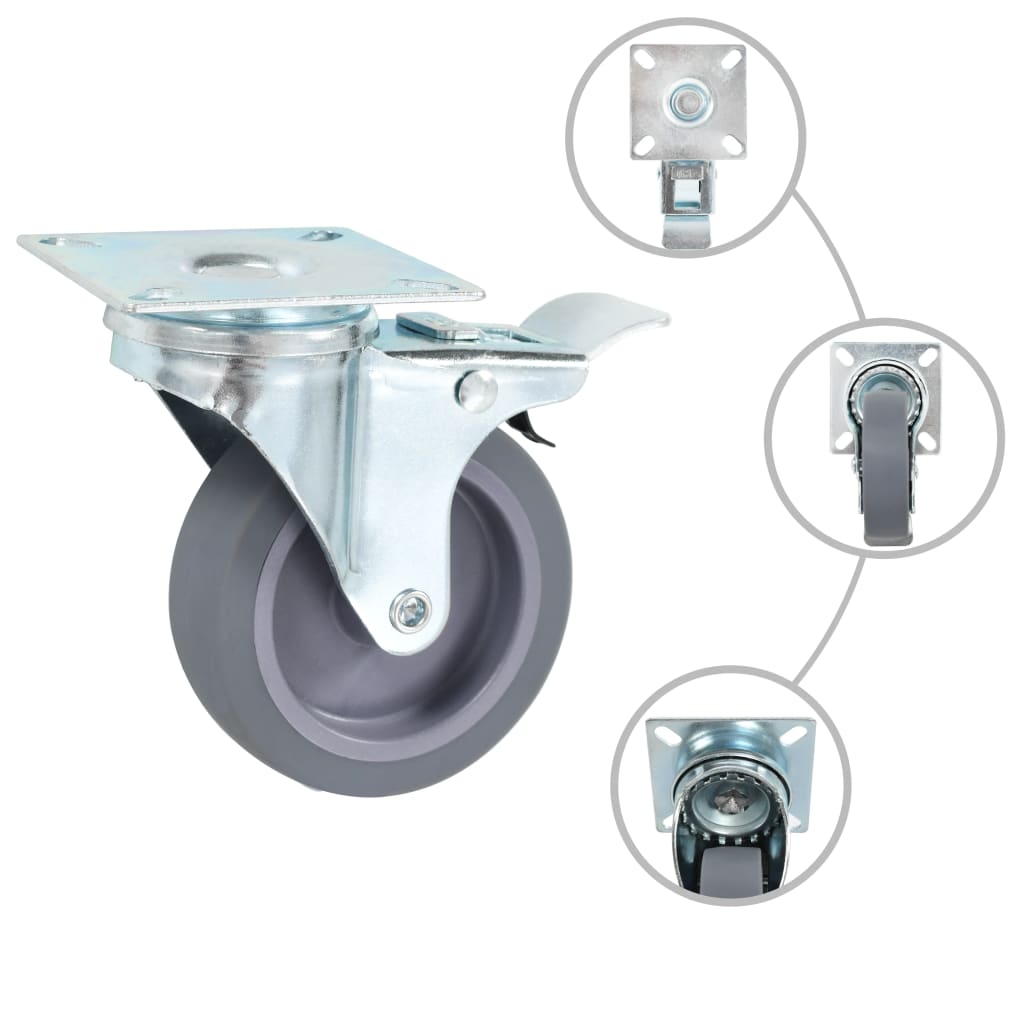 VidaXL 8 ruedas giratorias 75 mm