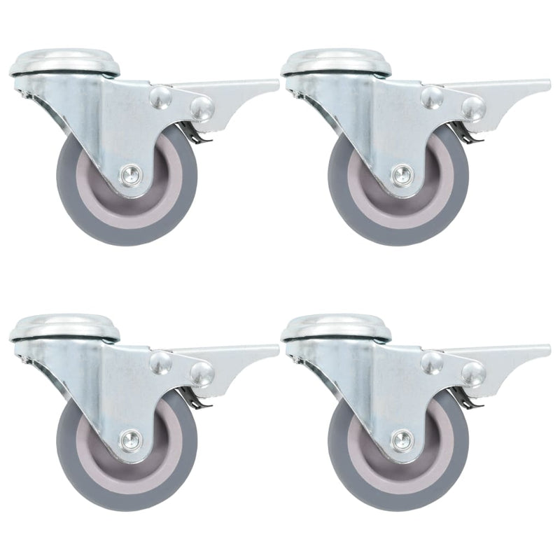 Vidaxl 8 ° Ruedas giratorias con agujeros de perno 50 mm