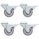 VidaXL 32 ST swivel wheels with bolt holes 50 mm