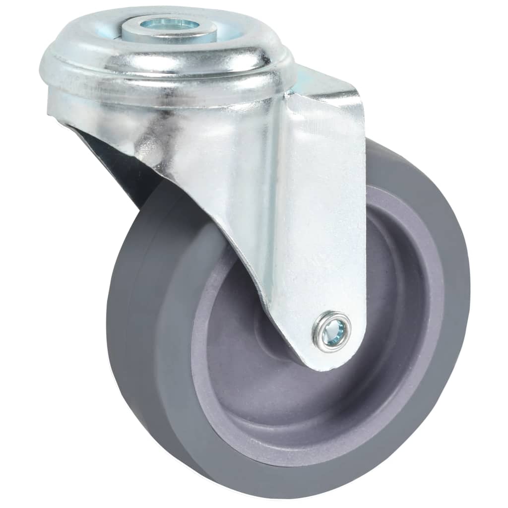 Vidaxl 8 ruedas giratorias con orificio pasante 75 mm
