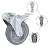 Vidaxl 8 ° Ruedas giratorias con agujeros de perno 100 mm