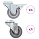 Vidaxl 8 ° Ruedas giratorias con agujeros de perno 50 mm