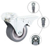 Vidaxl 8 st zwenkwielen met boutgaten 50 mm
