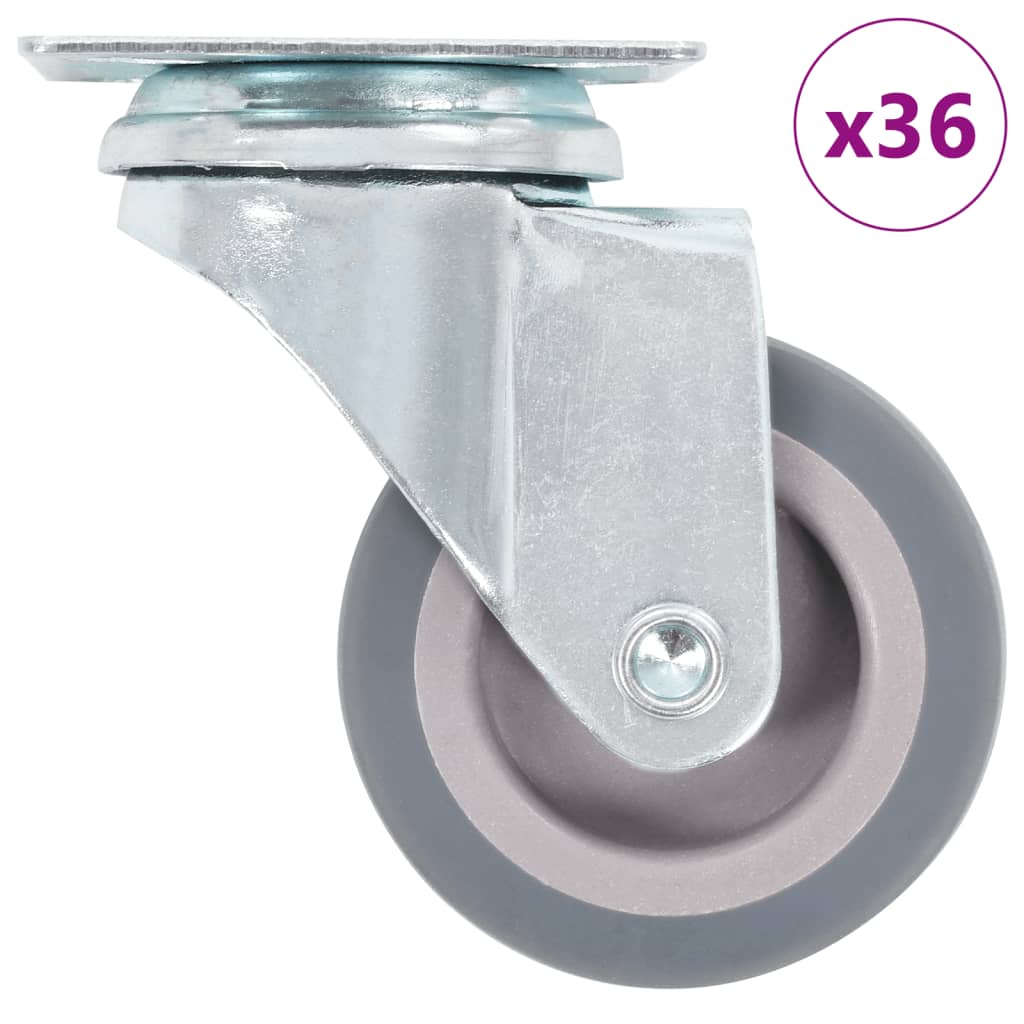 Vidaxl 36 ST giratoria Ruedas 50 mm