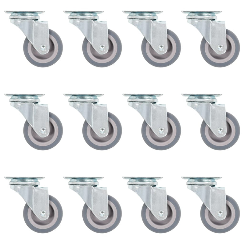 Vidaxl 48 St Wheels girate 50 mm