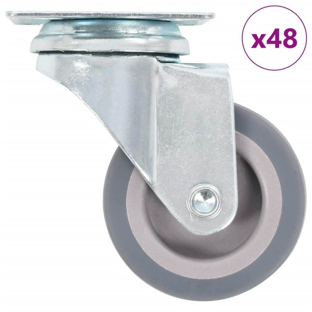 Vidaxl 48 St Wheels girate 50 mm