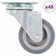 Vidaxl 48 St Wheels girate 50 mm