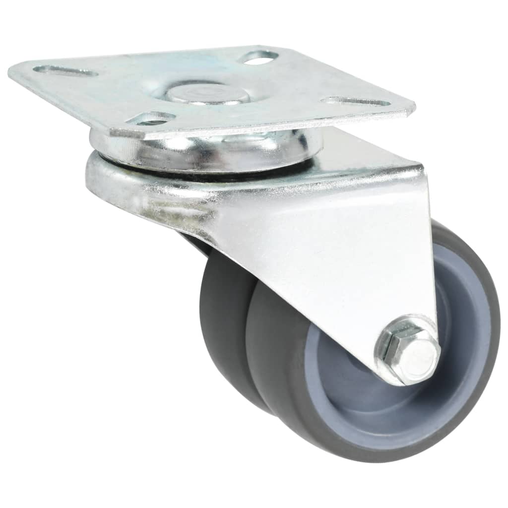 Vidaxl 16 ruedas giratorias dobles 50 mm