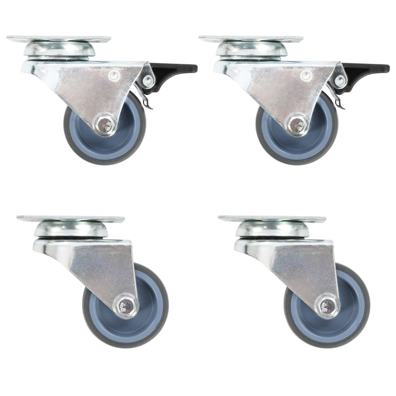 Vidaxl 8 St Wheels Double 50 mm