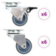 VIDAXL 12 Ruote girevoli Double 50 mm