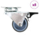 Vidaxl 8 St Wheels Double 50 mm