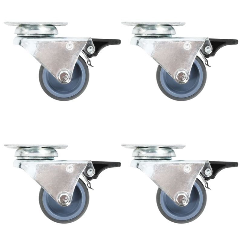 VIDAXL 12 Ruote girevoli Double 50 mm