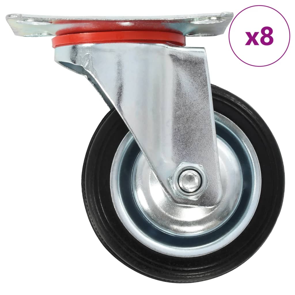 VidaXL 8 ST swivel wheels 75 mm