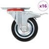 Vidaxl 8 ST giratoria Ruedas 75 mm