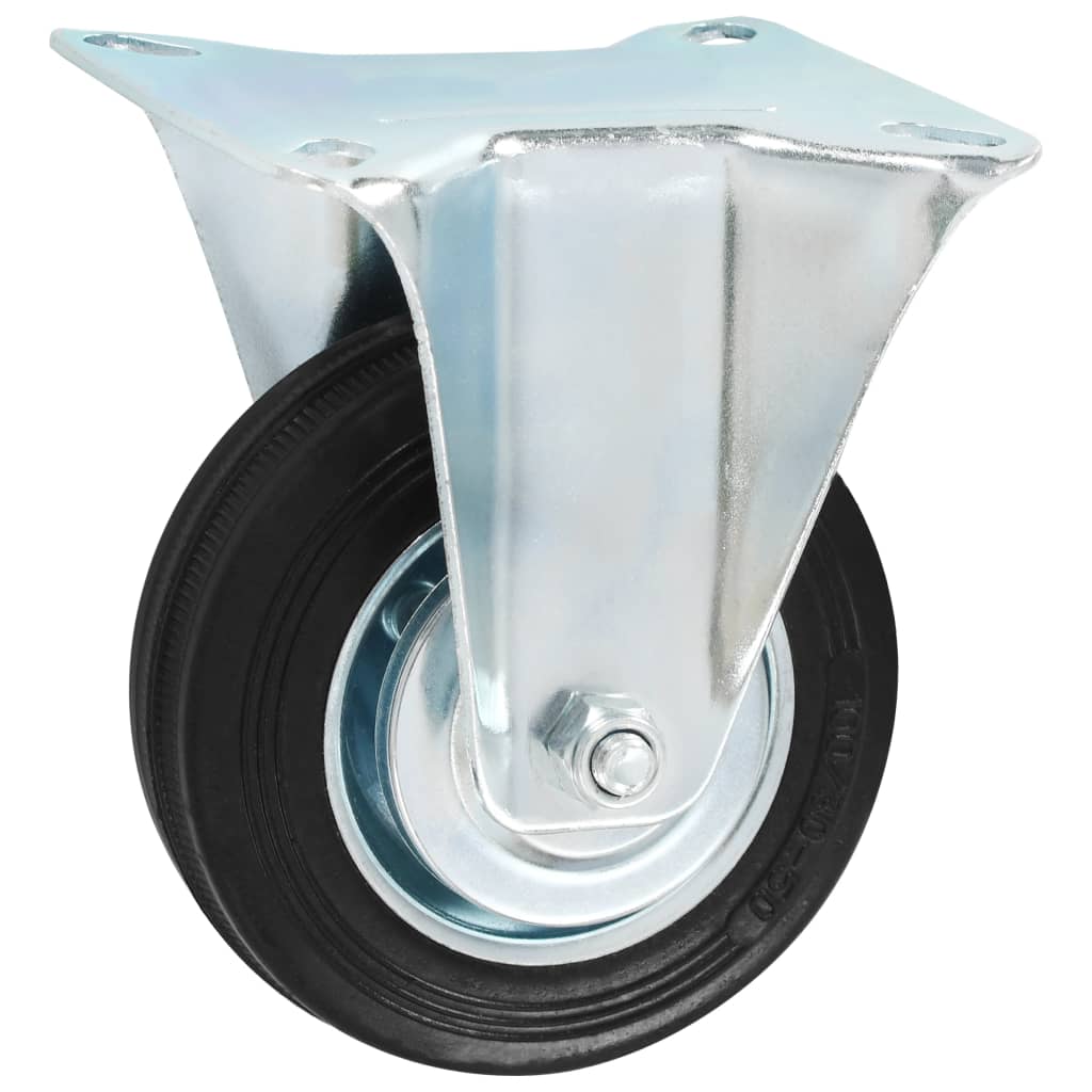 Vidaxl 16 pz ruote fisse 100 mm