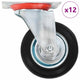 Vidaxl 12 ST giran ruedas 100 mm