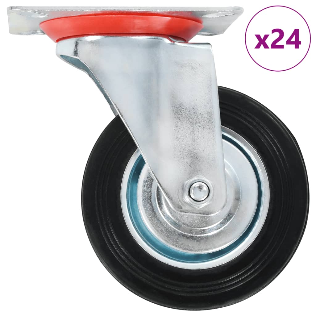 Vidaxl 24 ST giran ruedas 100 mm