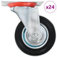 Vidaxl 24 ST giran ruedas 100 mm
