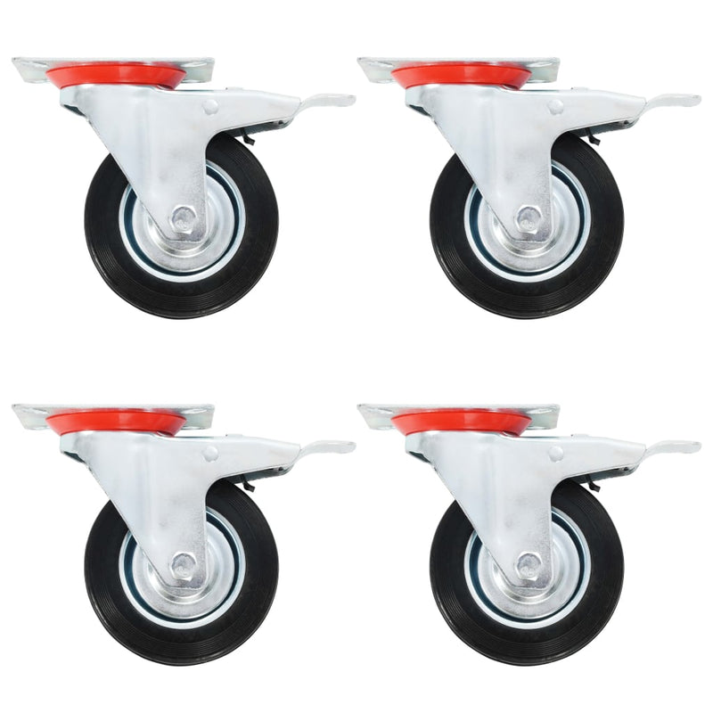 VIDAXL 8 ruote girevoli ST 100 mm