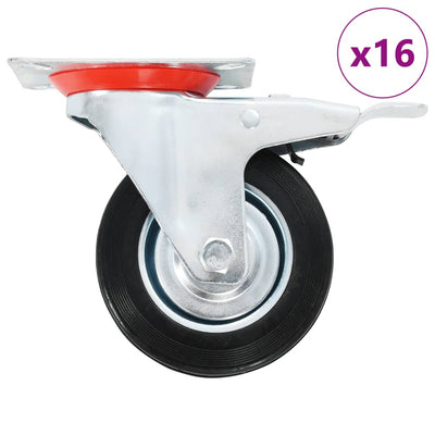 Vidaxl 16 ruote girevoli St 100 mm