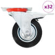 Vidaxl 32 ST giros de ruedas 100 mm