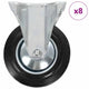 Vidaxl 8 pcs wheels fixed 160 mm