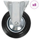 Vidaxl 8 st wielen vast 160 mm