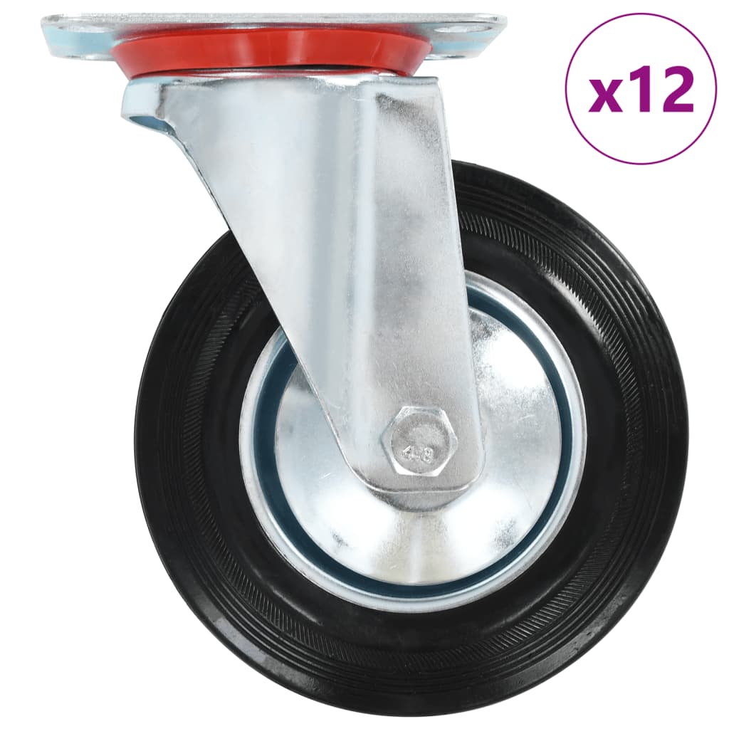 Vidaxl 12 ST giratorios 160 mm
