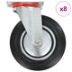Vidaxxl 8 ruote piroettanti 200 mm