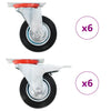 Vidaxl 12 ST giran ruedas 100 mm