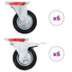 Vidaxl 12 ST giran ruedas 100 mm