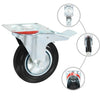 Vidaxl 8 ST giratoria Ruedas 160 mm