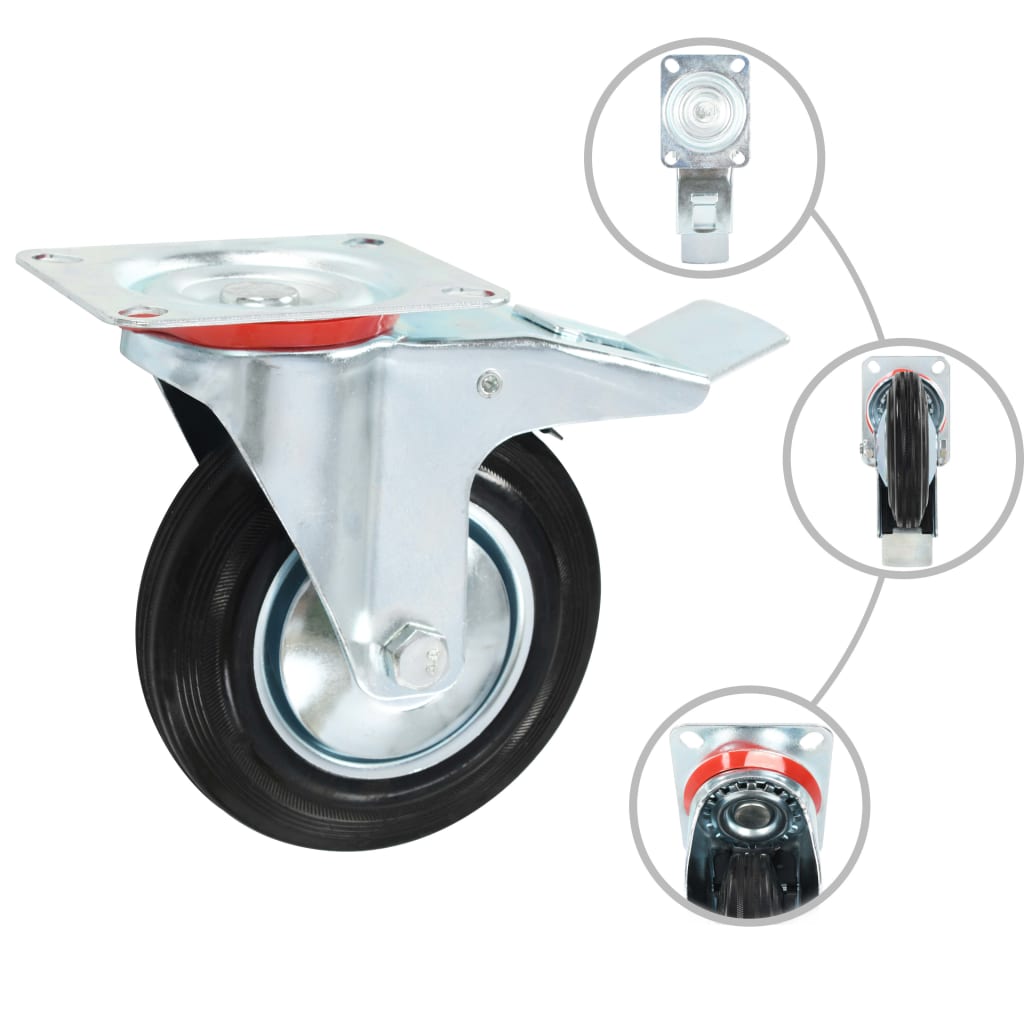 Vidaxl 8 ST Wheels 160 mm