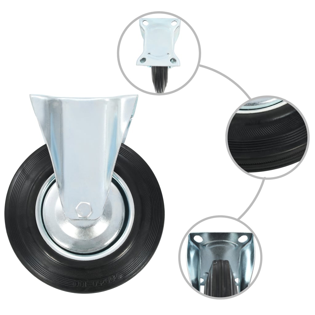 Vidaxl 8 ST Wheels 200 mm