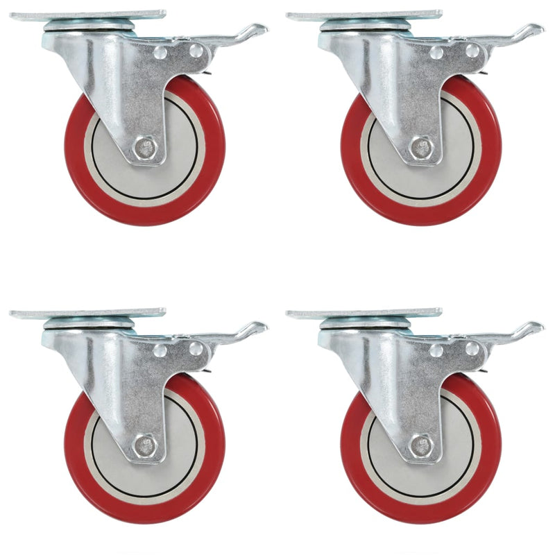 Vidaxl ruote girate 8 st 100 mm