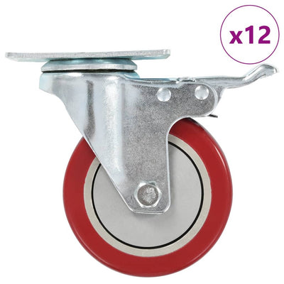 Vidaxl giratoria Wielen 12 st 100 mm