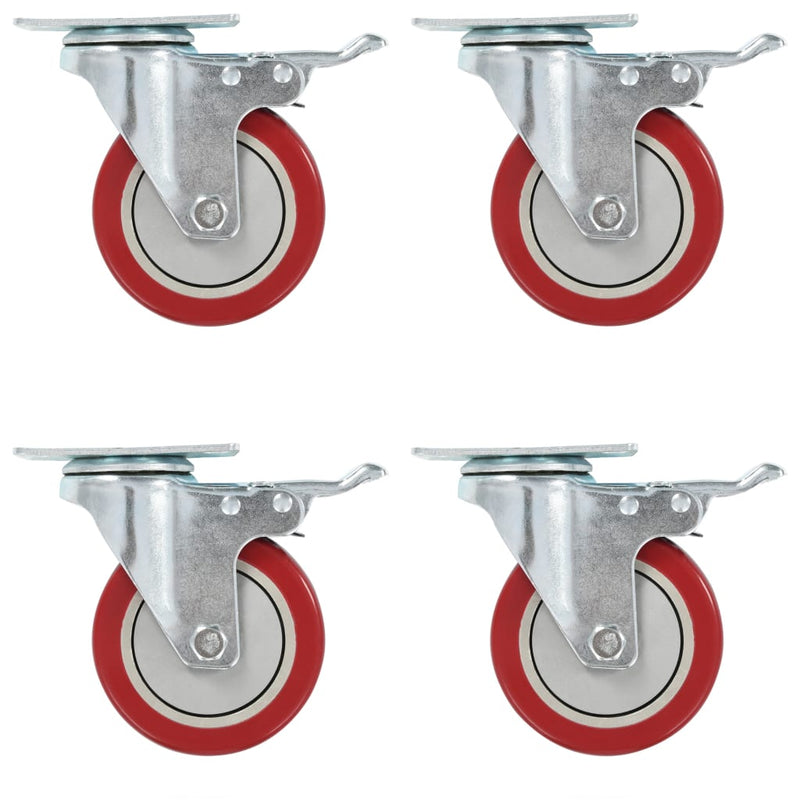 Vidaxl girevole wielen 16 st 100 mm