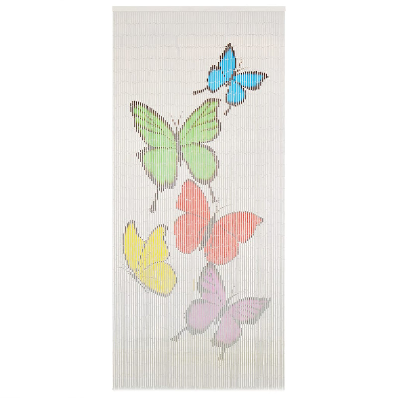 Cortina de mosca Vidaxl 90x200 cm de bambú