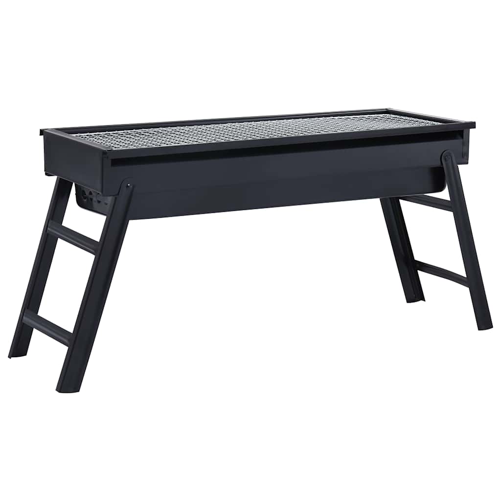 Vidaxl campingbarbecue draagbaar 60x22,5x33 cm roestvrij