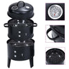 Vidaxl Smoker Barbecue Grill 3-en-1 40x80 cm