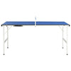 Mesa de tenis de mesa de Vidaxl con red de 5 pies 152x76x66 cm azul